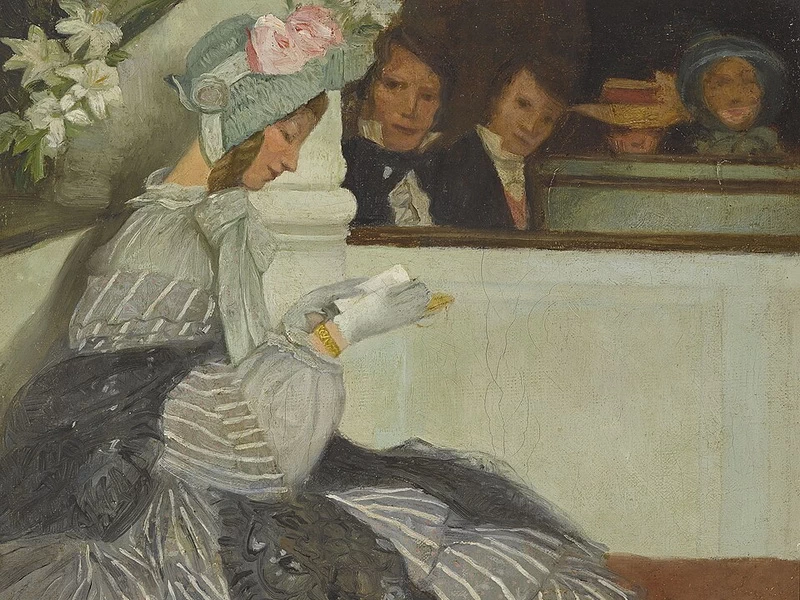 1874-Alexander Gustav von Salzmann - Signora che legge
